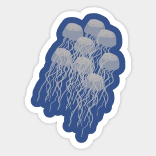 Swarm of Jellyfish Sticker